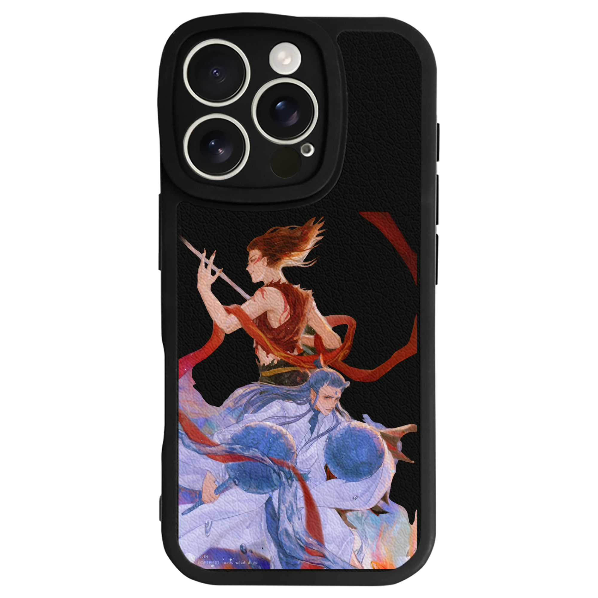 （画像用） Ne Zha 2 ナタ 魔童の大暴れ 【iPhone 16シリーズ対応】シリコンスマホケース（レザー調） 材質：シリコン